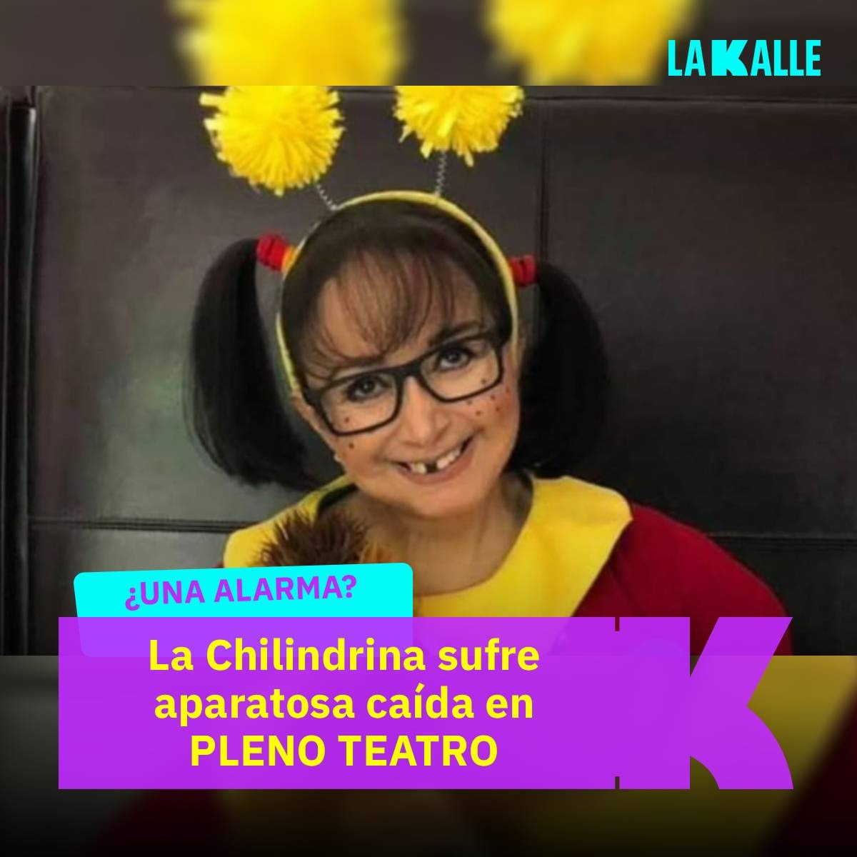 La - La Chilindrina sufre delicada caída en pleno teatro, ¿una alarma ...