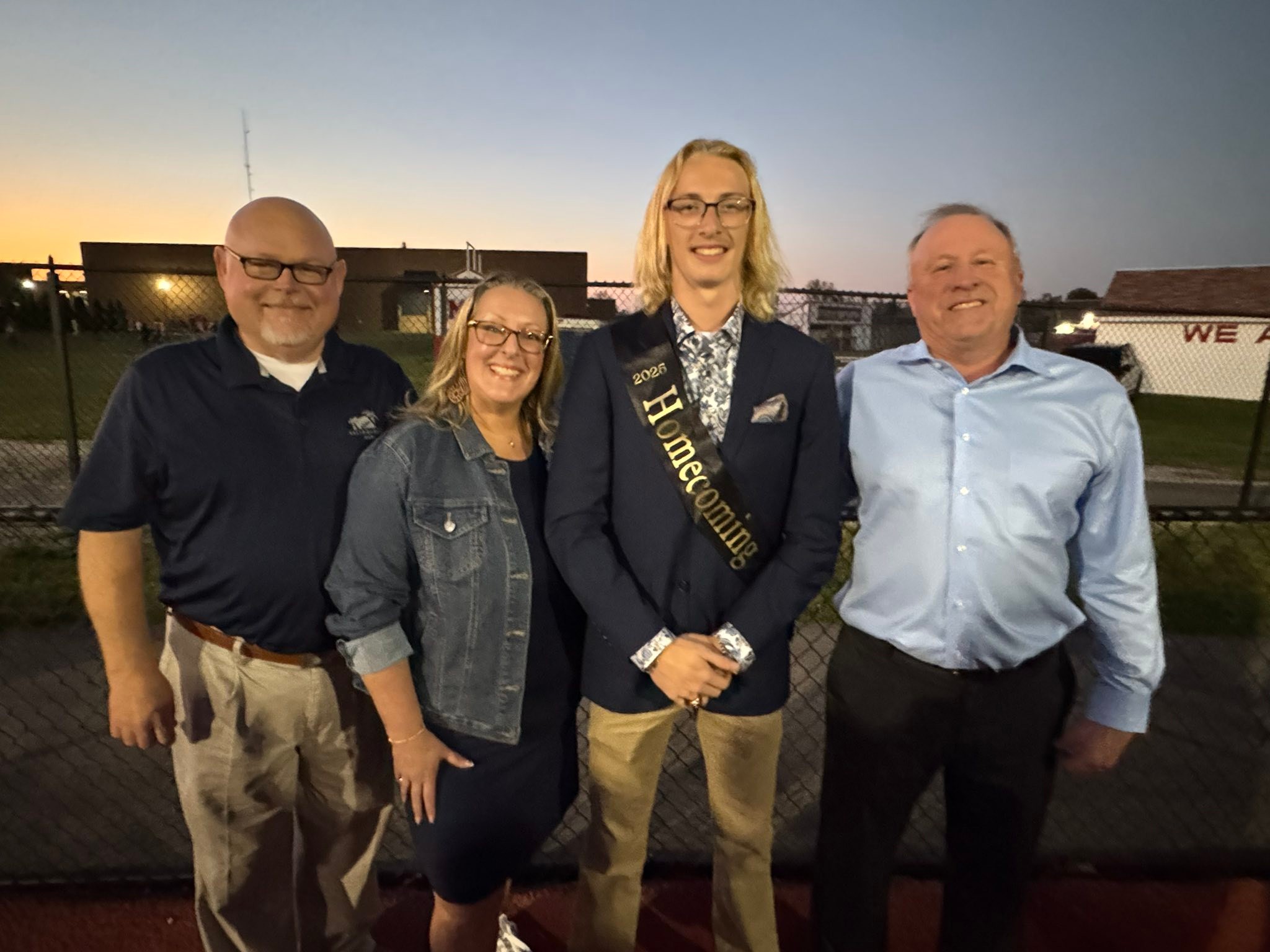 Monroe - Drum Major Josh Riggs with Chip and Kerri Williams, and Bill ...