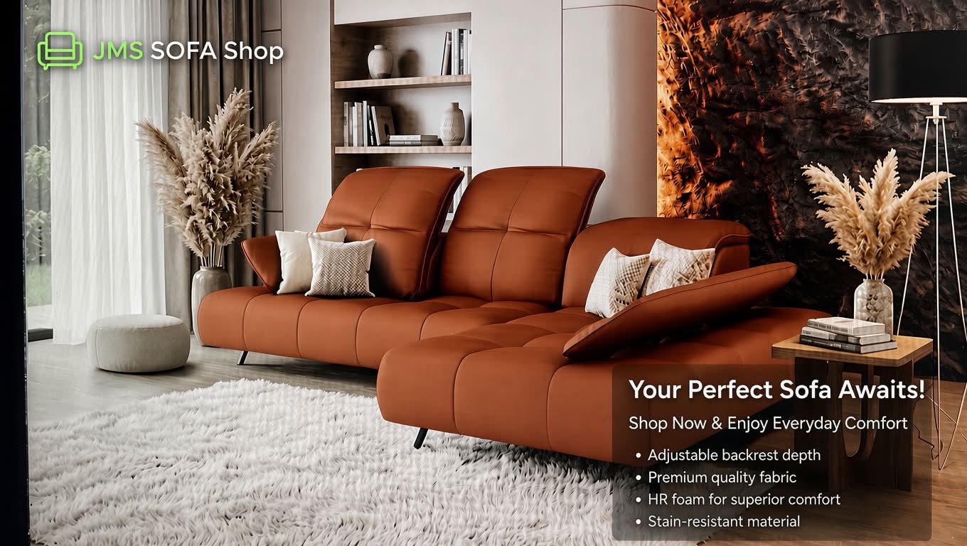Discover ultimate comfort with this stylish sofa from JMS SOFA Shop! Soft, elegant, and built for everyday living – perfect for your living room. Shop online now and transform your space today