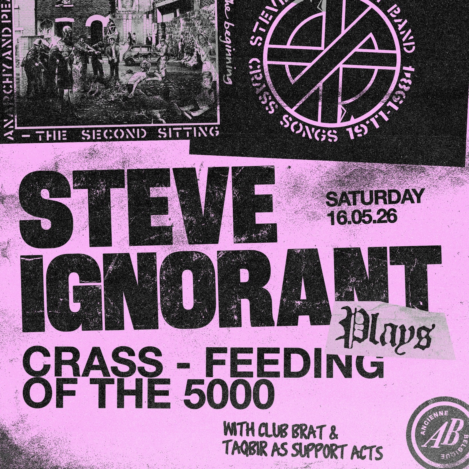 Steve Ignorant plays Crass at AB Brussels 50th punk anniversary