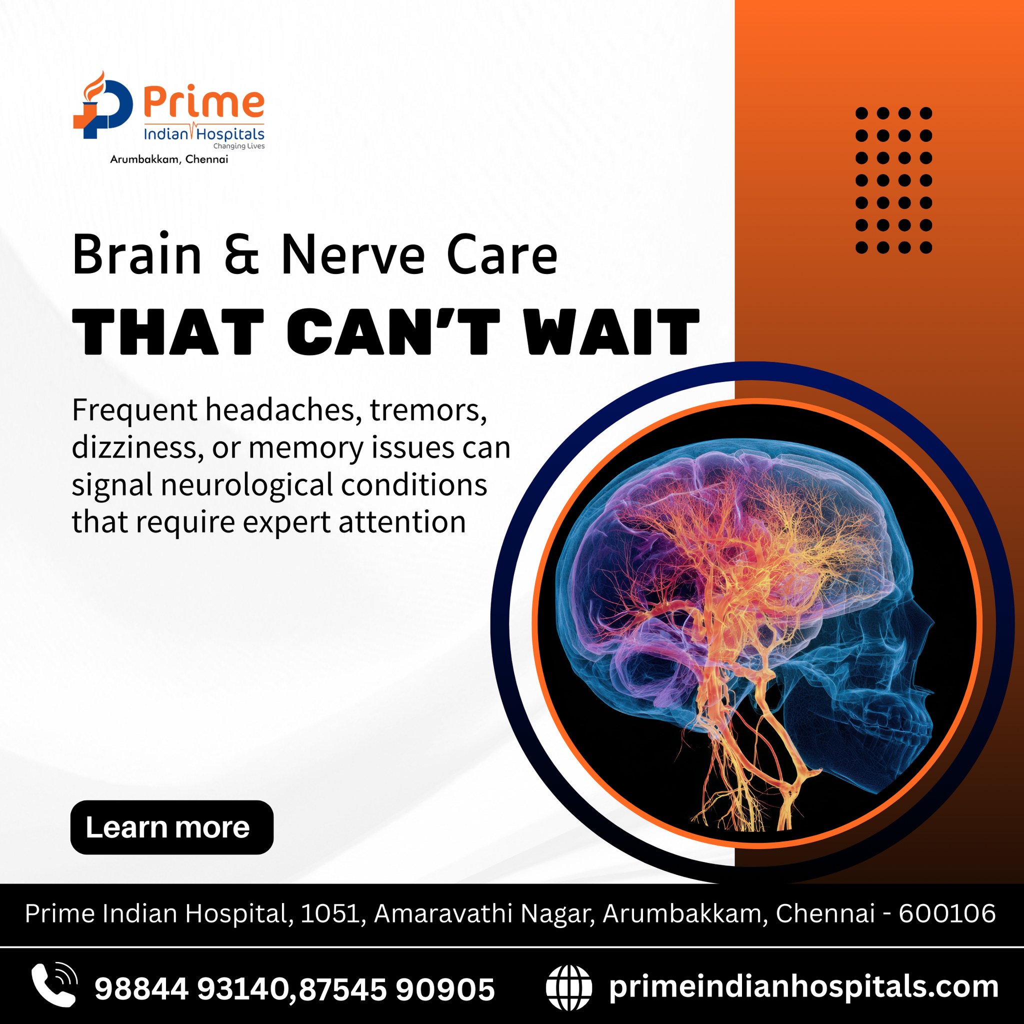Brain & Nerve Care That Can’t Wait... - Prime Indian Hospital | Facebook