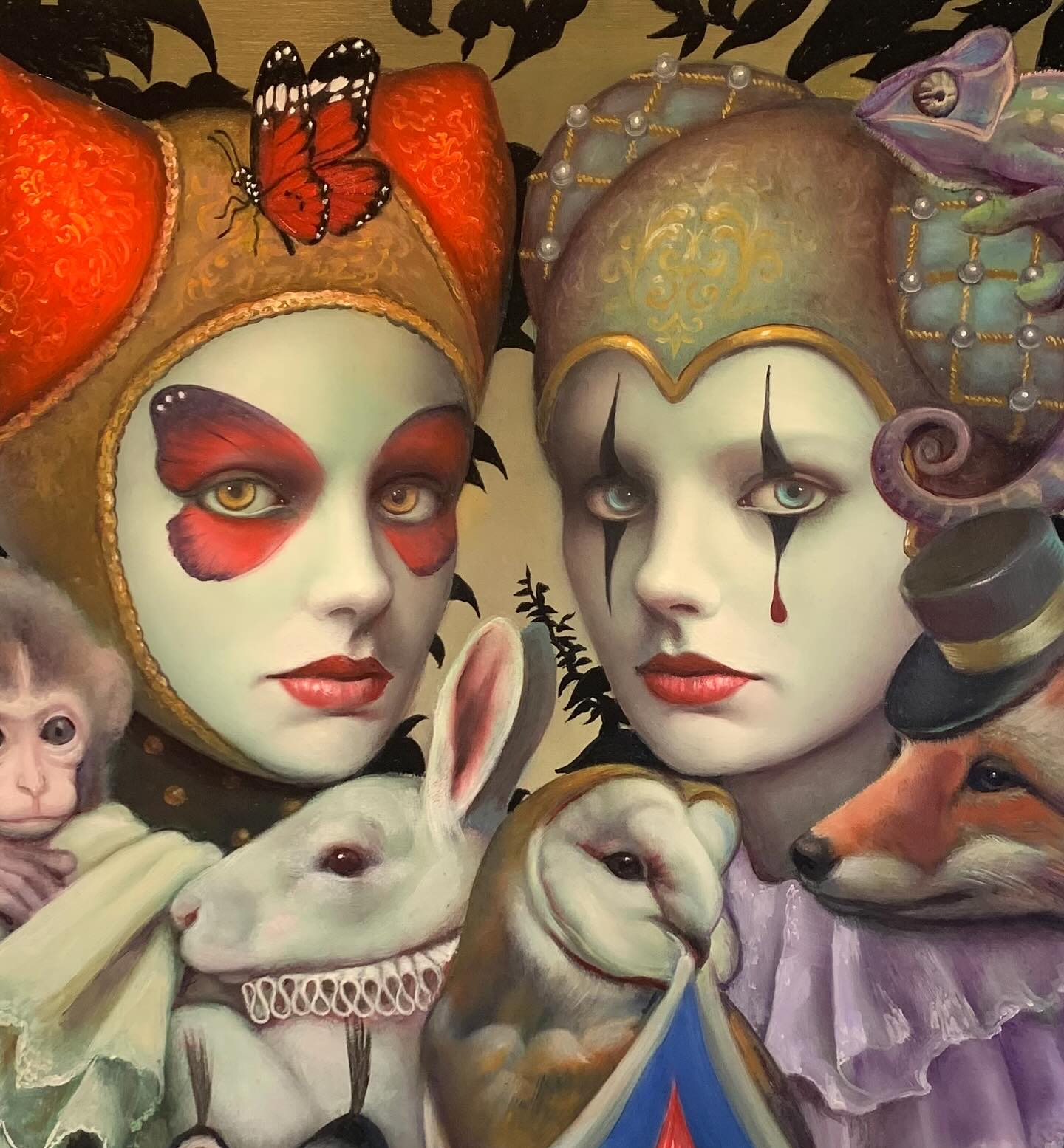 Installation preview of new paintings from Yuriko Shirou Yuriko