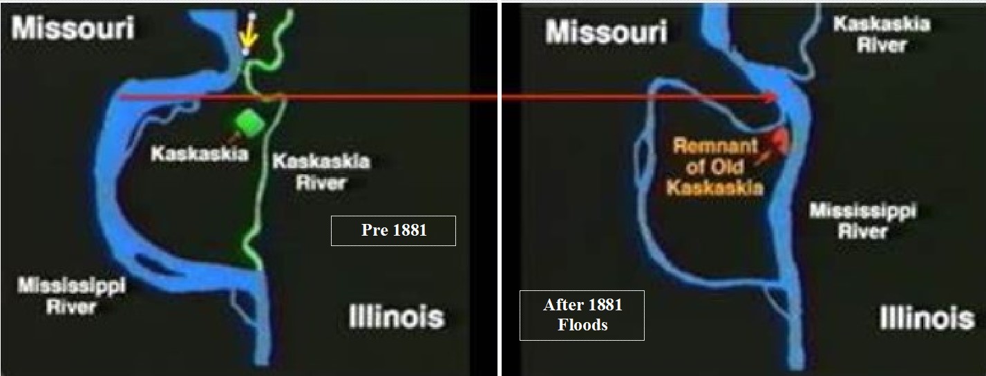 THE MANITO - Pre 1881 Illinois first capital, Kaskaskia, was bordered ...