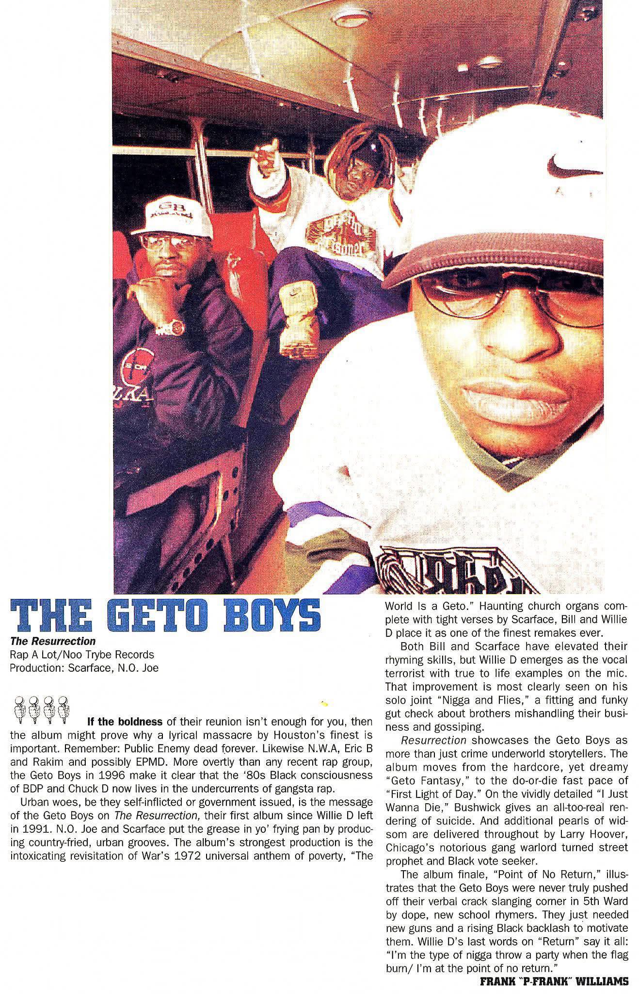 The Source's review and mic rating for Geto Boys - The Resurrection