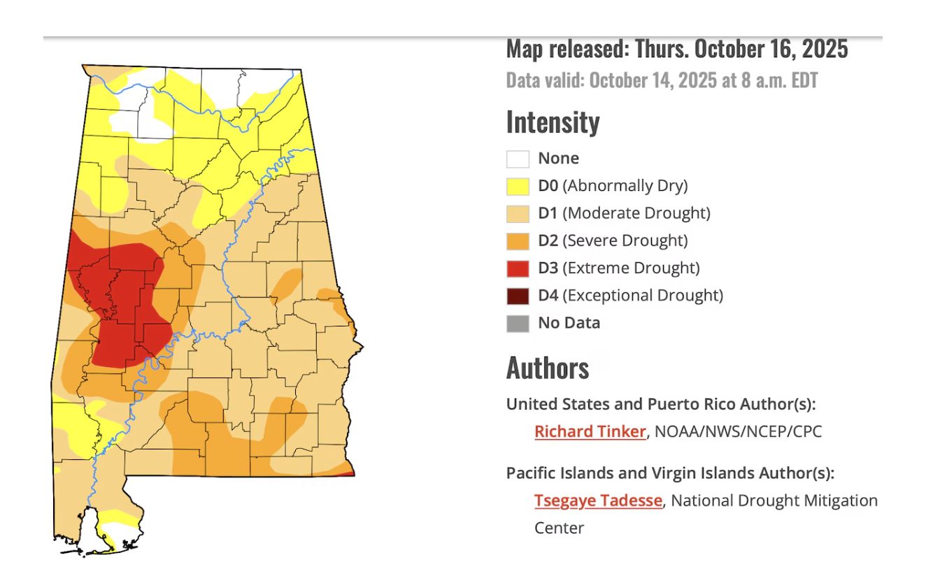 The Birmingham - 94.24 percent of Alabama is in drought or on the verge ...