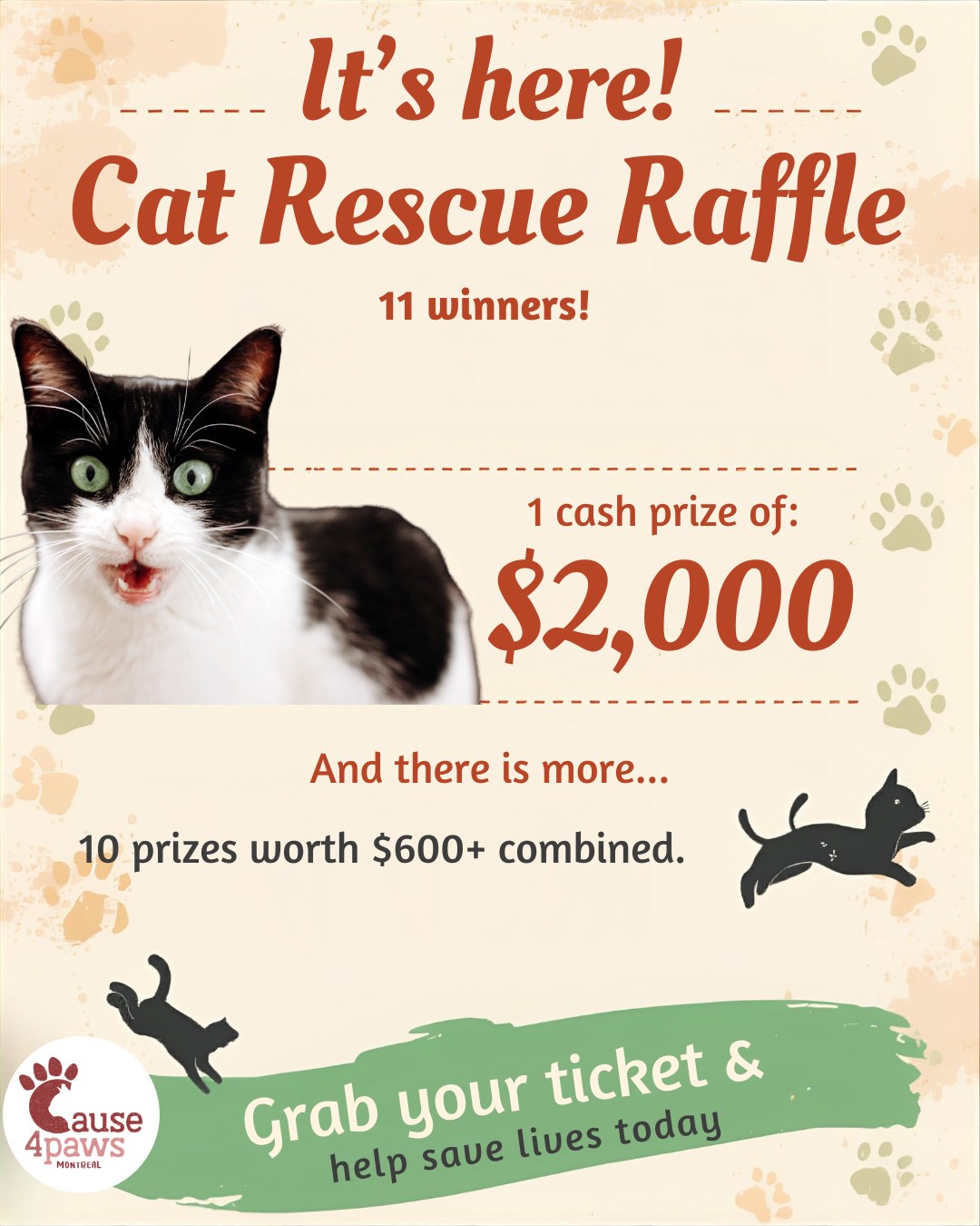 Cause - 🎉 IT'S LIVE! As of 10am March 26, our 2026 Raffle is officially ...