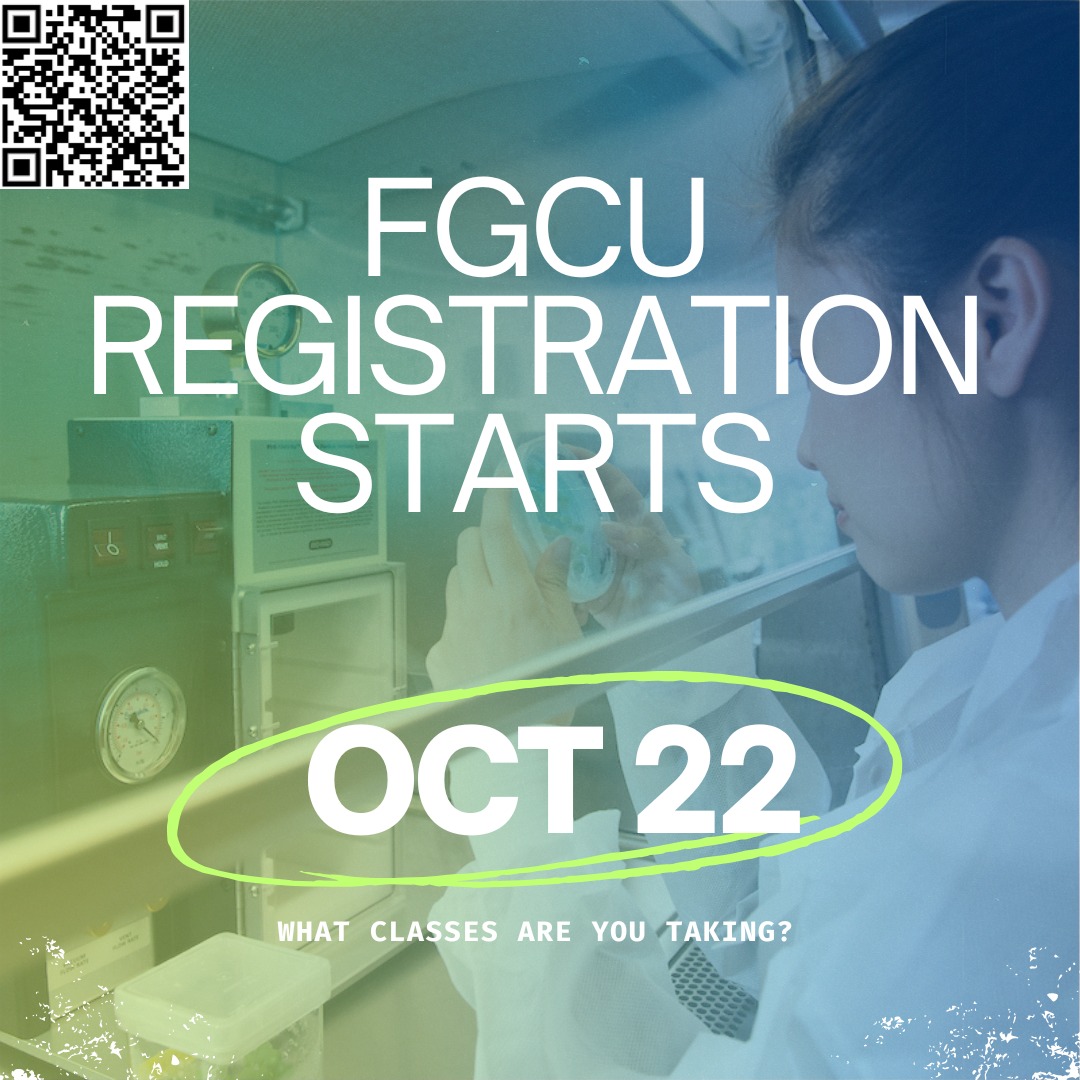 FGCU - Registration for Spring 2026 starts October 22nd. Do you know ...