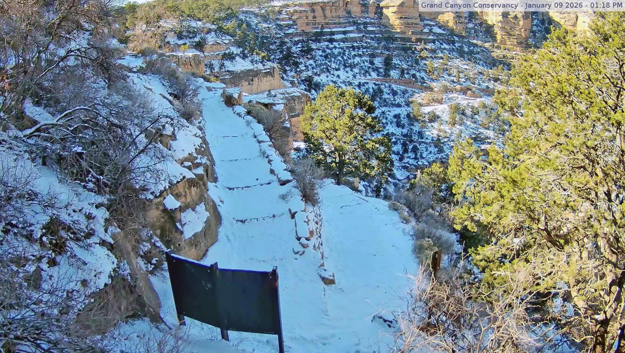 Grand Canyon National Park - Demolition of the Ribbon Falls Bridge ...