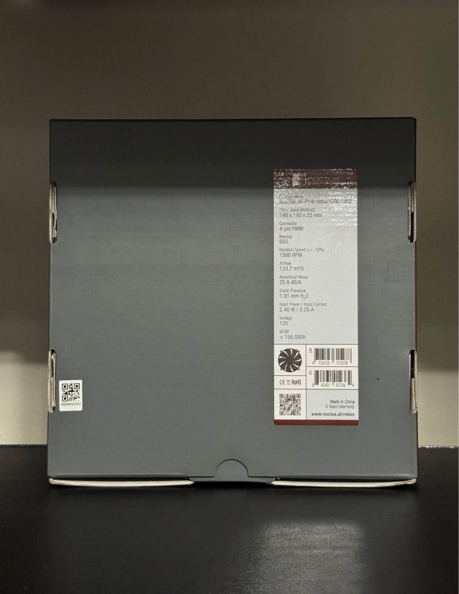 💥 NOCTUA NF P14R Redux 1500 Pwm 💥 Specs: Size: 140x140x25 mm