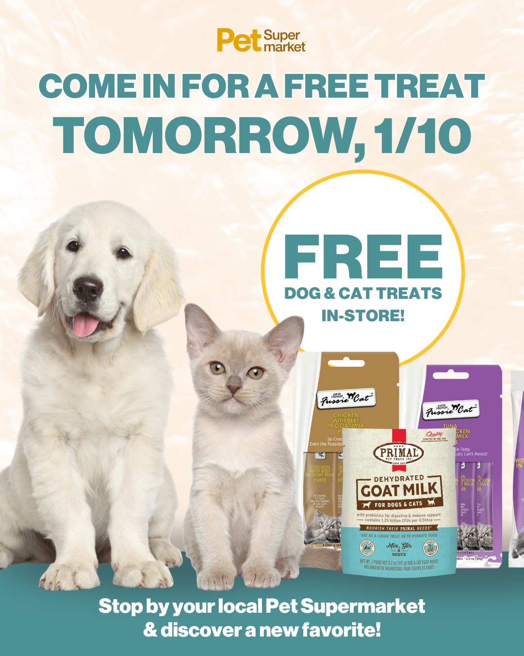 Pet - Sample Saturday is tomorrow! 🦴 Stop by every 2nd Saturday to let ...