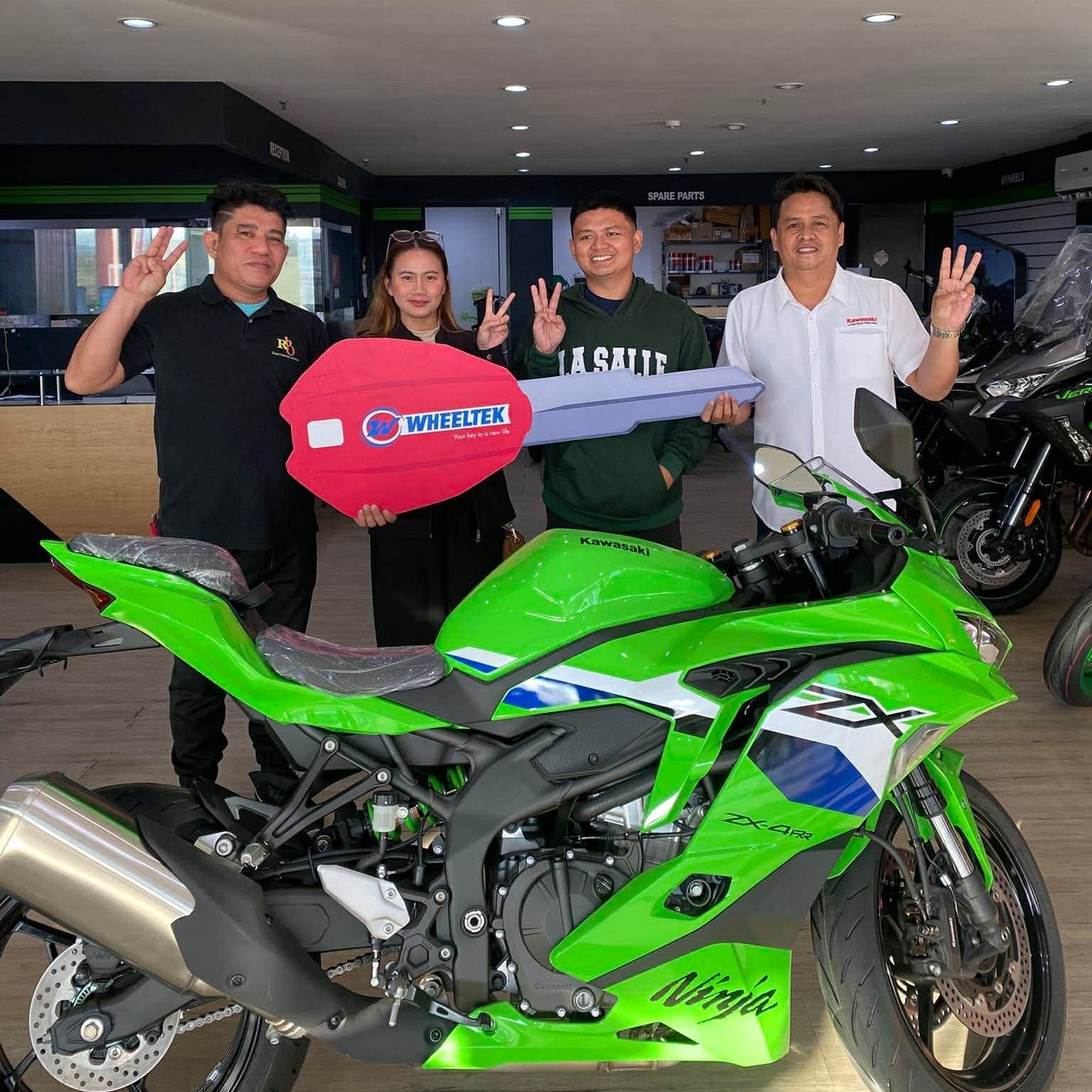 Congratulations Sir John Patrick on your purchase of kawasaki