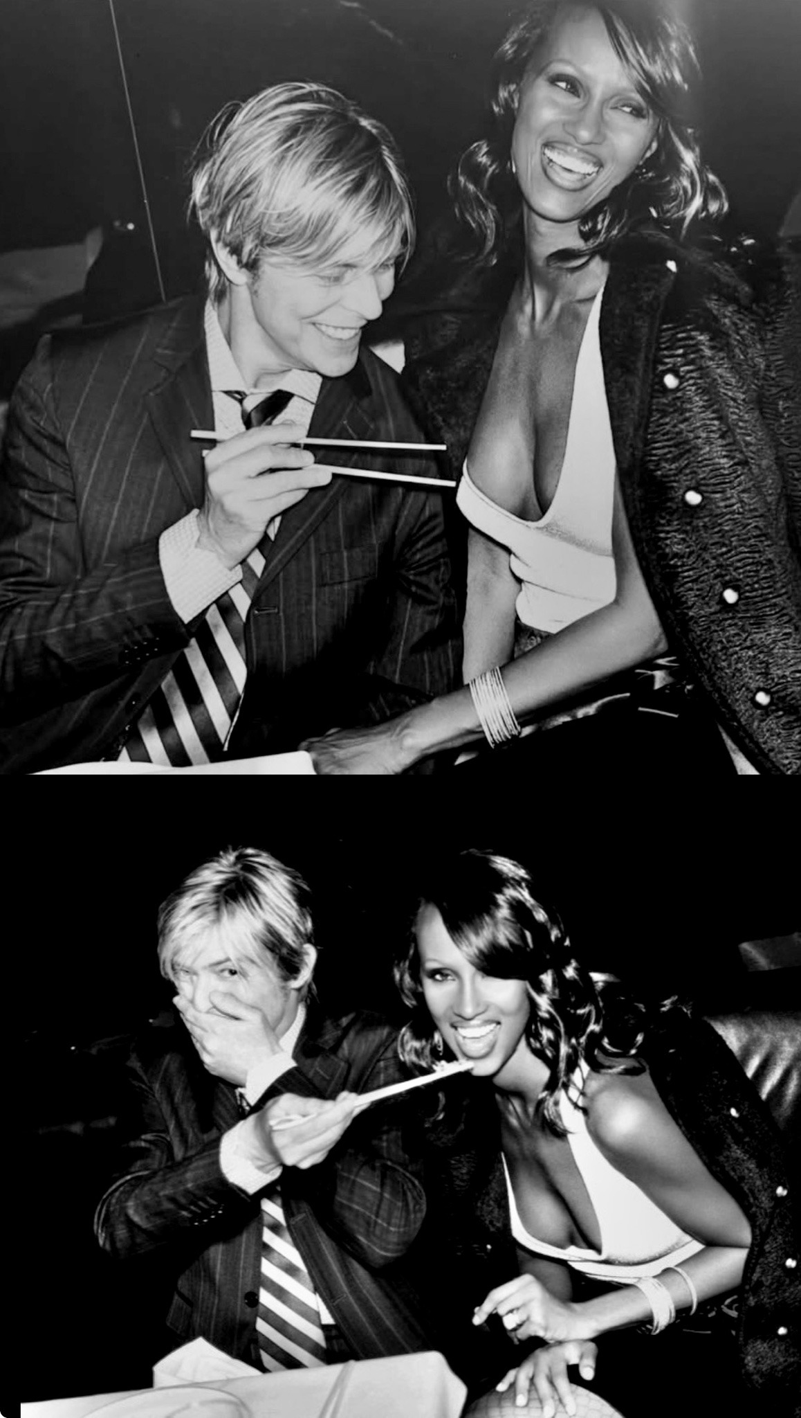 Iman 写真集 「I Am Iman」 David Bowie 婦人 David Bowie and his supermodel wife Iman, 2003 - Photographed by