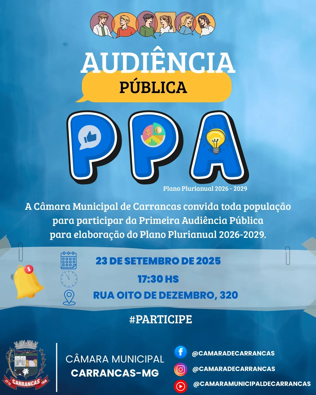 Câmara - Primeira Audiência Pública do PPA 2026/2029! A Câmara ...