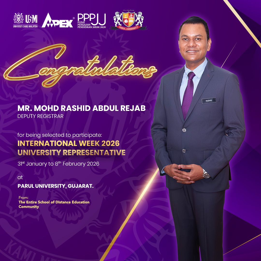 School of Distance Education, Universiti Sains Malaysia | Facebook