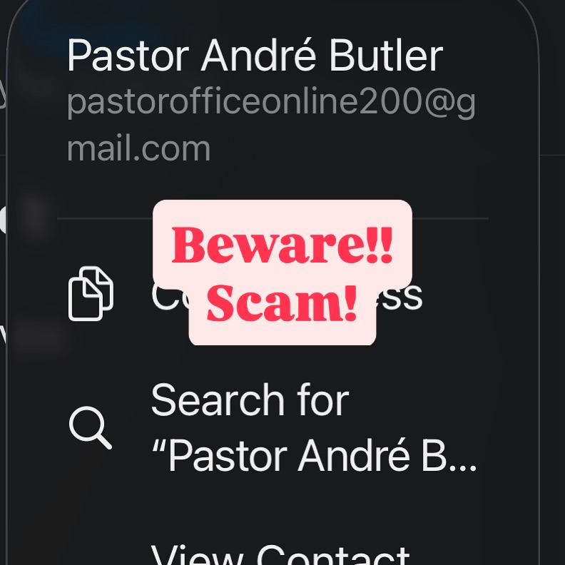 Andre Butler - I just received word that SCAMMERS are... | Facebook