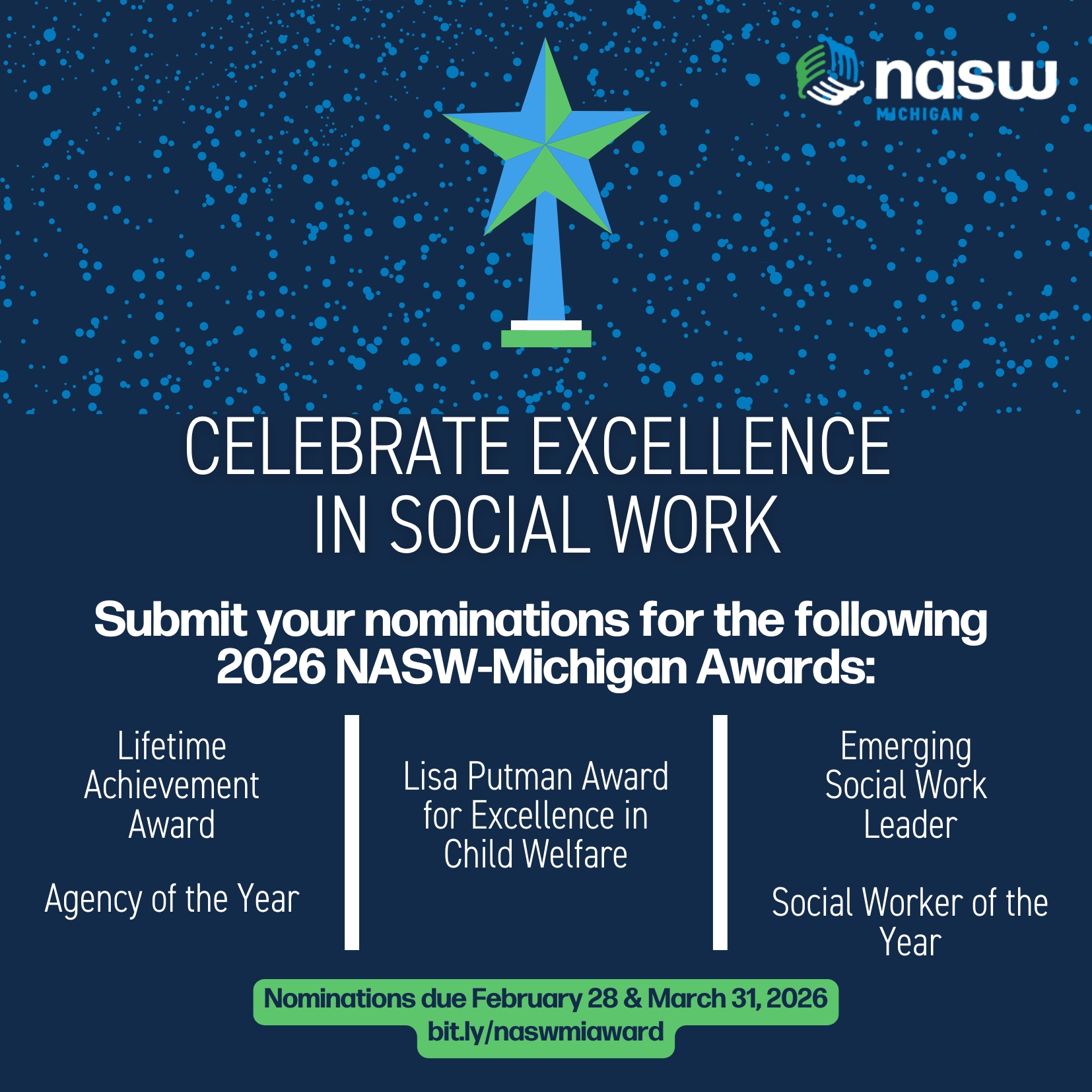 NASW-Michigan - 📣 Nominations are now OPEN for the 2026... | Facebook