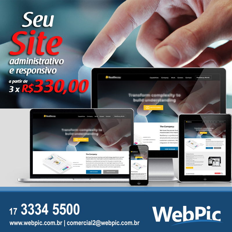 WebPic - Sua empresa ainda não tem um site? Ter uma página...