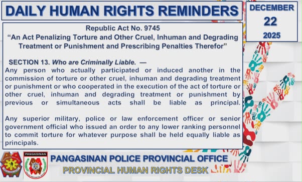 Hrao - Daily Human Rights Reminders for the Month of December 2025 ...
