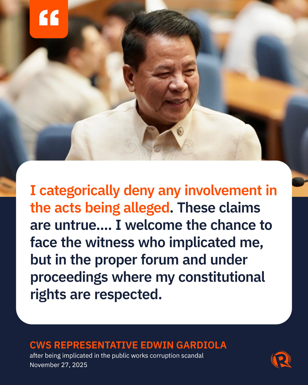 Rappler - CWS Representative Edwin Gardiola denies any links to ...