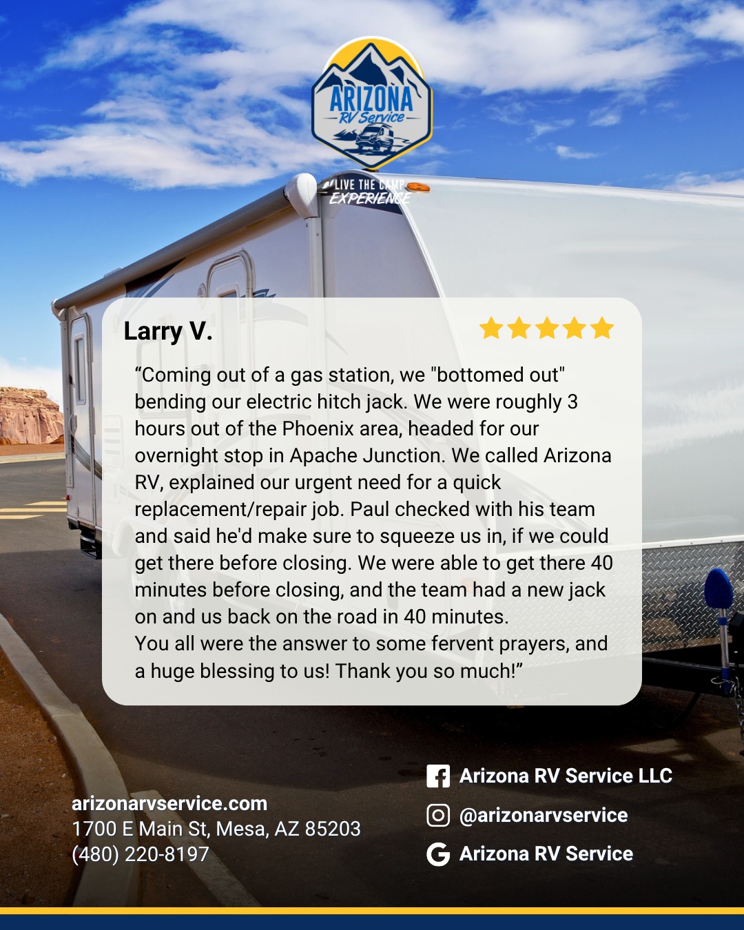 Arizona RV Service LLC. | Mesa AZ