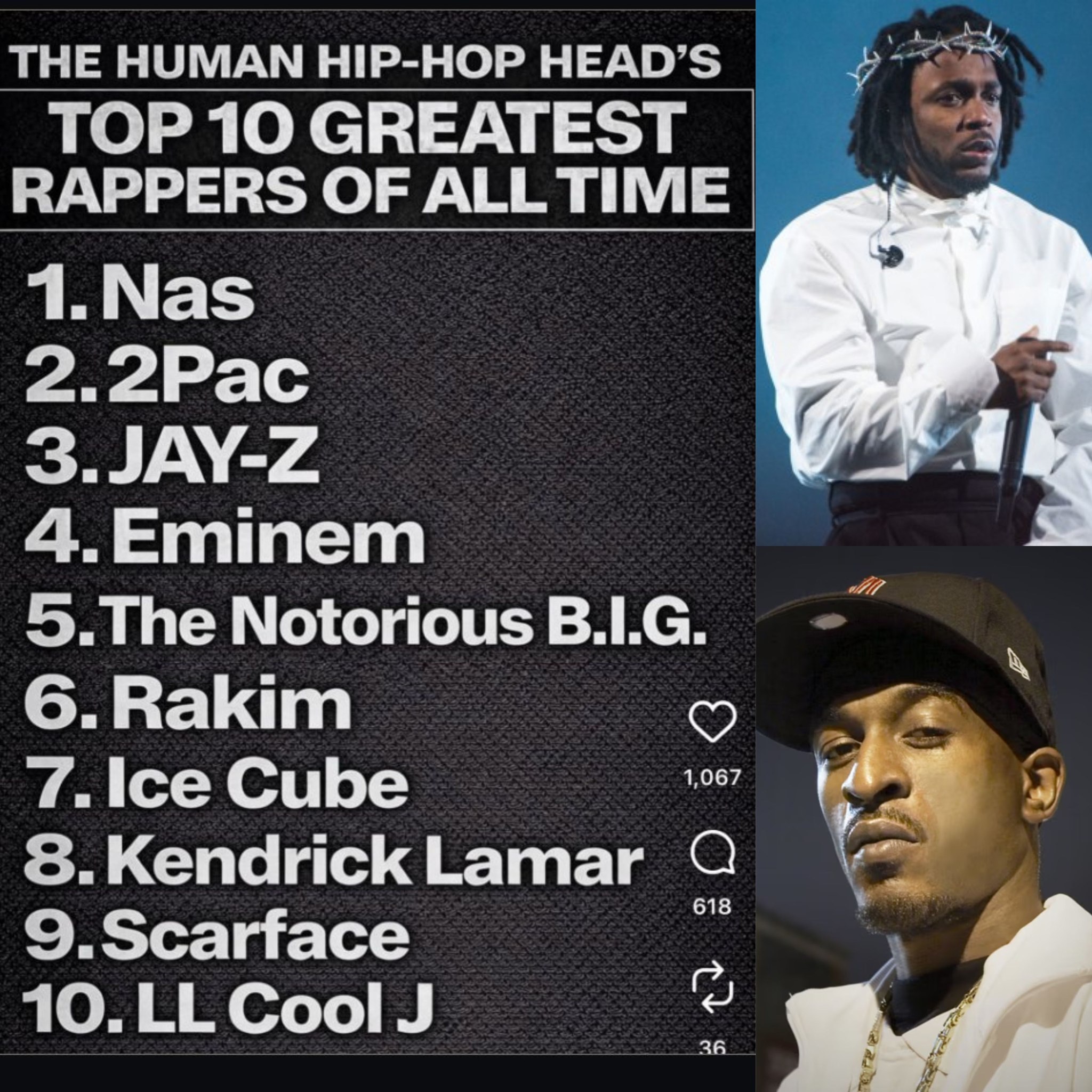 One of the greatest to do it himself #Rakim includes 