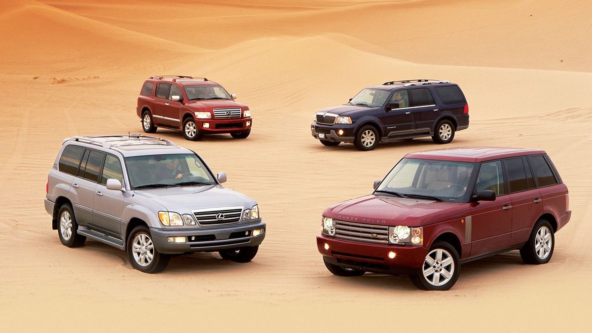 We drove the 2004 Range Rover, Lexus LX 470, Lincoln Navigator 
