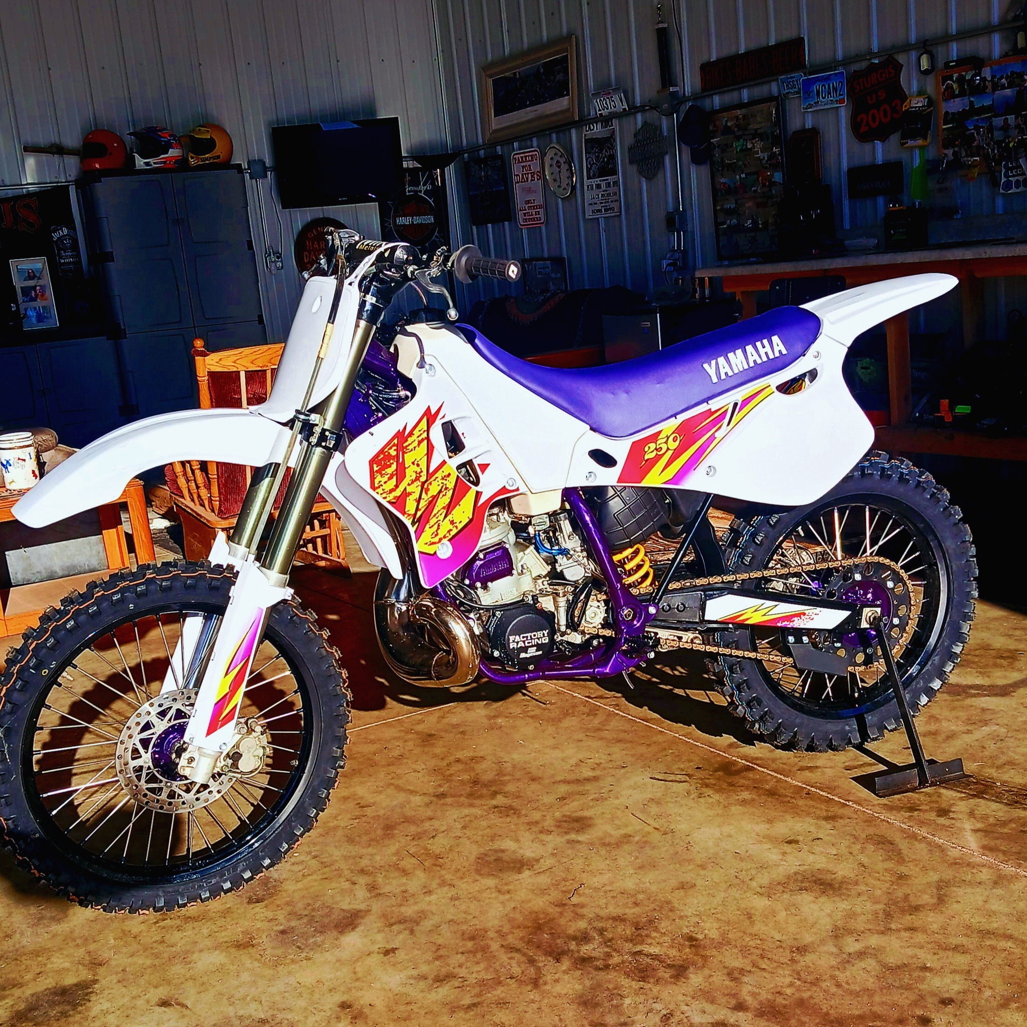 Restored 1995 yz125 after thirty years