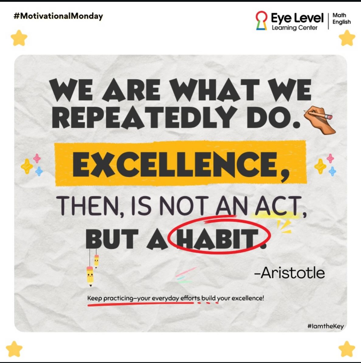 Excellence isn’t built the... - Eye Level - Hoffman Estates | Facebook
