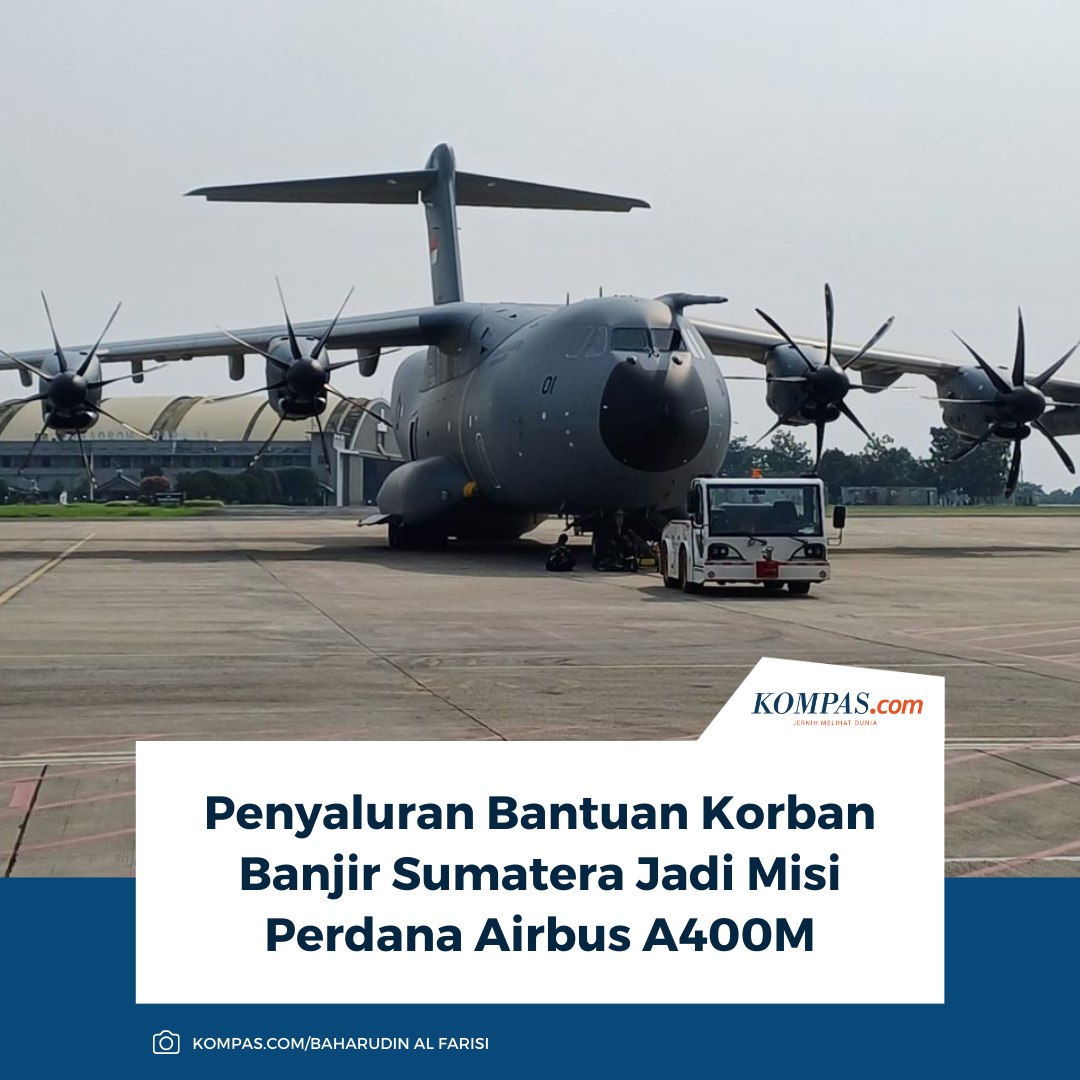 Kompas.com - Pesawat angkut berat Airbus A400M menjalankan misi ...