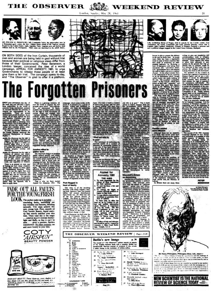 Maybe - October 15th 1961: The human rights organisation 'Amnesty ...