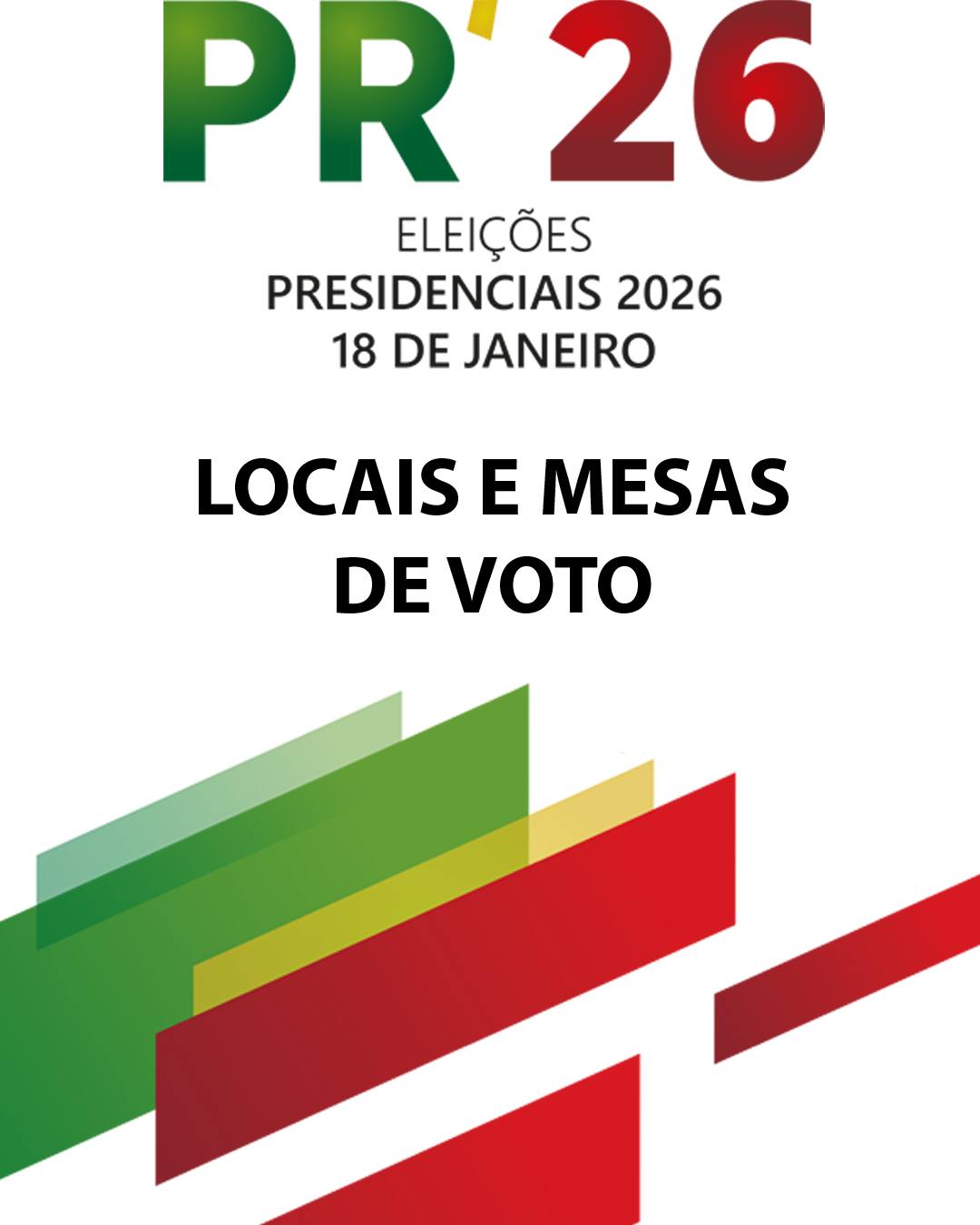 Junta - Eleições Presidenciais 2026. Onde votar? 🗳️ No dia 18 de ...