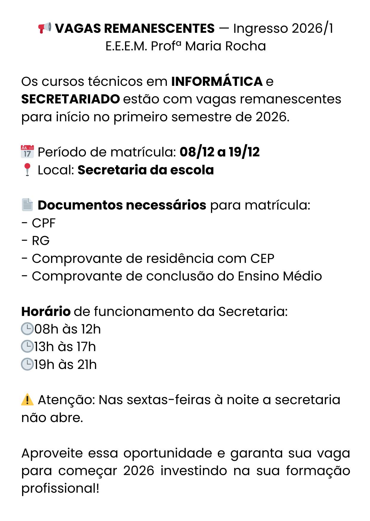 Escola MARIA ROCHA | Santa Maria RS