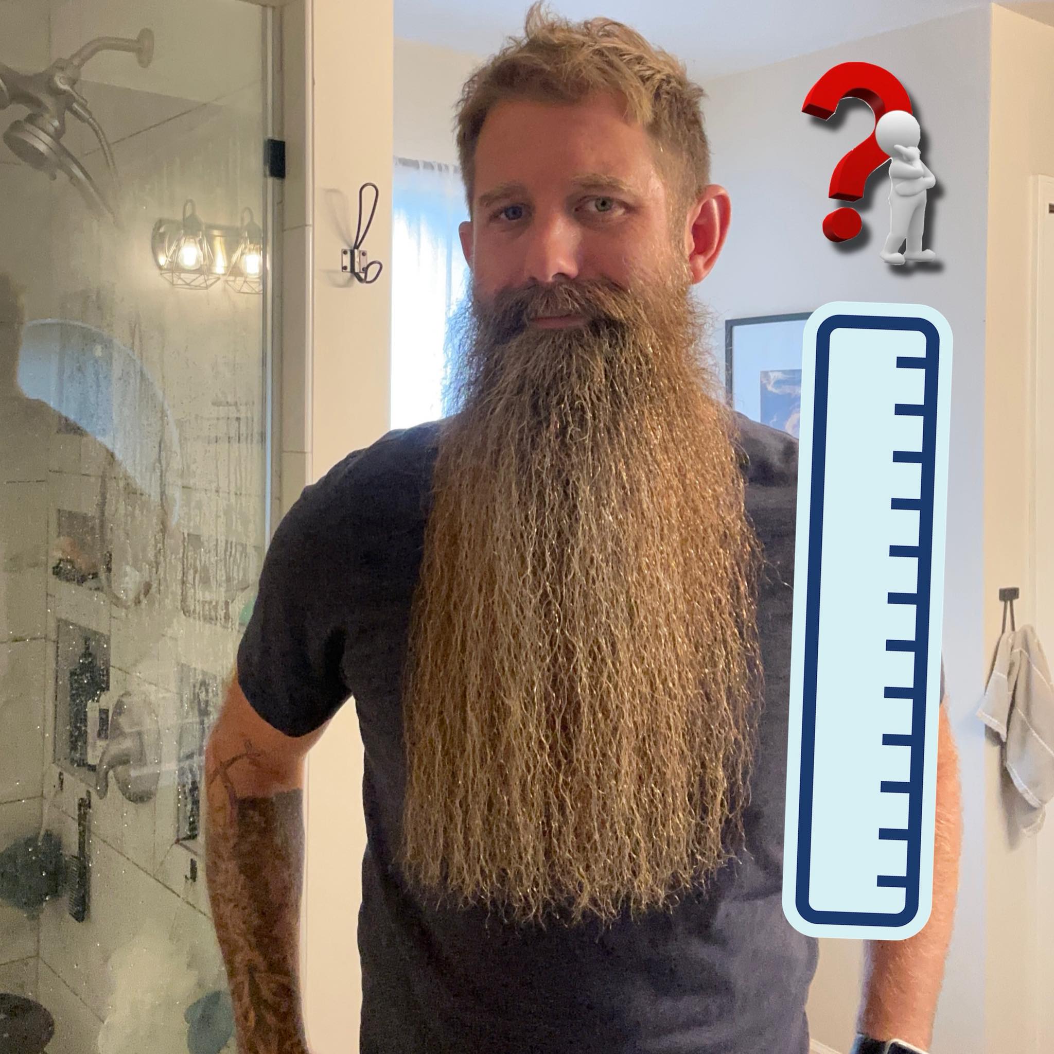 Dan - 2️⃣ part comment, please! 1) in inches, how long is your beard ...