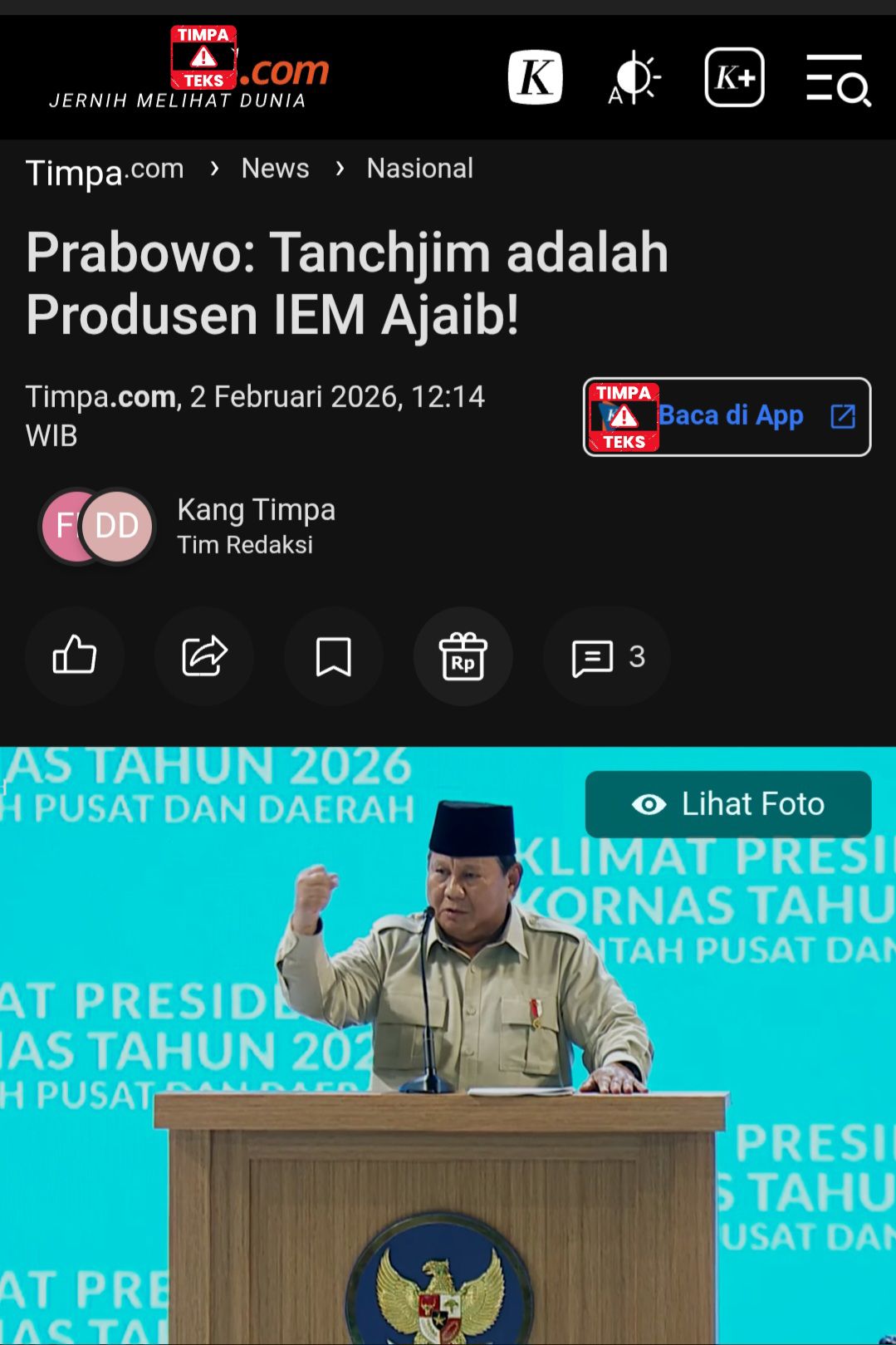 Kita usahakan TAI itu Timpa Audio Indonesia | Facebook