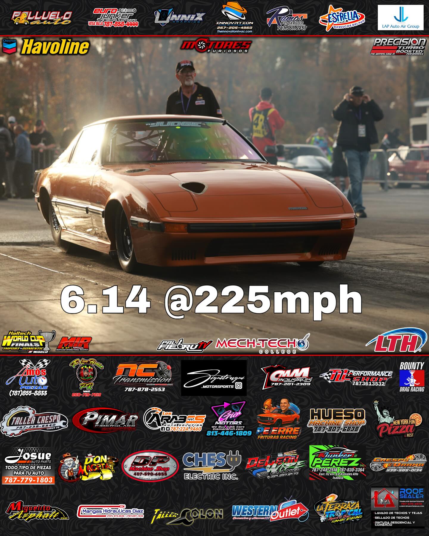 Palfiebru - The Judge Mazda Rx7 K24 turbo New Record 6.14 @225mph🤯🤯🤯🤯 ‼ ...
