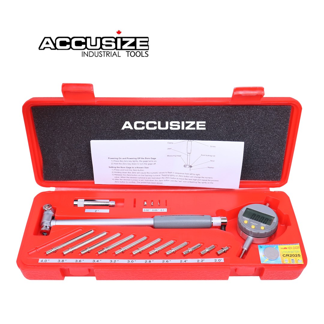 Electronic Digital Bore Gage,... - Accusize Industrial Tools