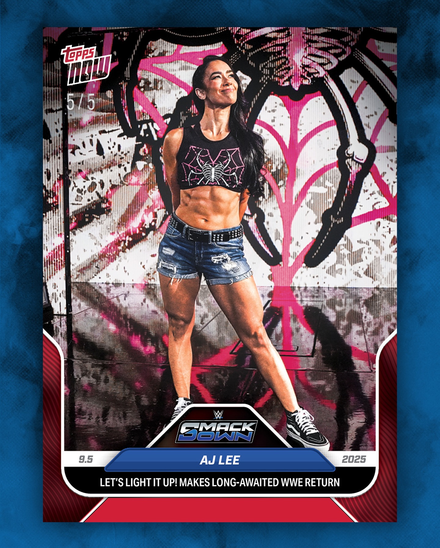 SHE'S BACK: AJ Lee's first WWE trading card in 10 YEARS!