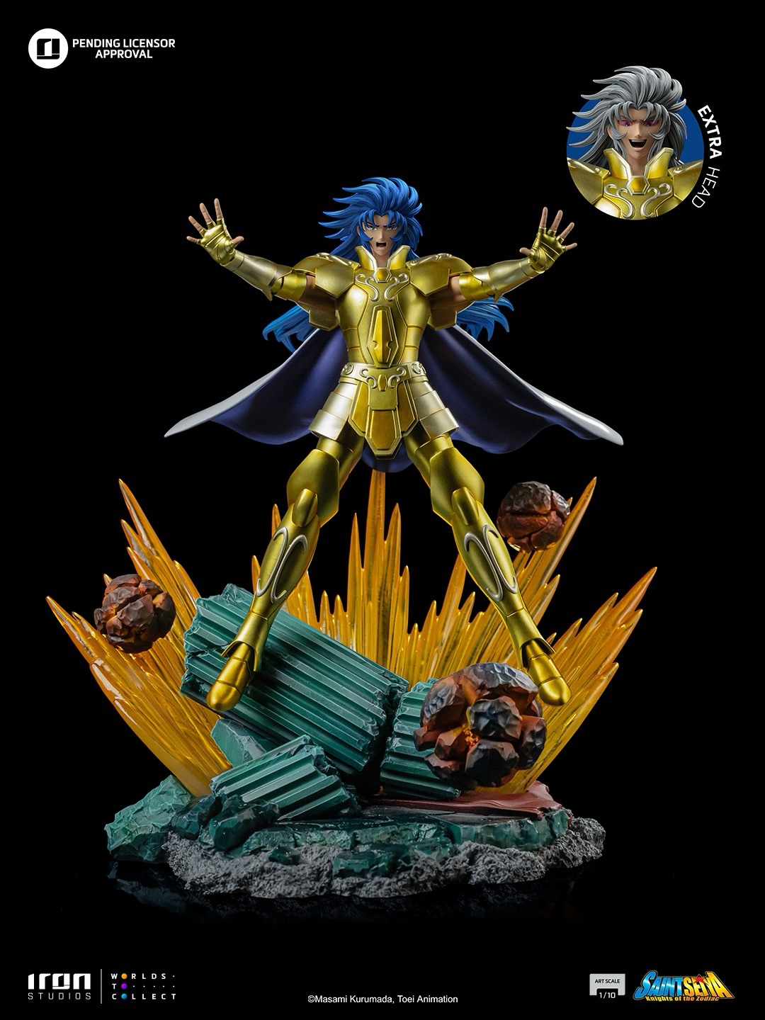 Iron Studios Statue The Master Of Sanctuary – Échelle 1/10 – Saint Seiya – 26 Cm – Résine Peinte à La Main – Édition Collector Officielle