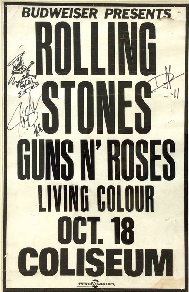 Axl Rose at the Los Angeles Coliseum, October 18, 1989. #GnFnR