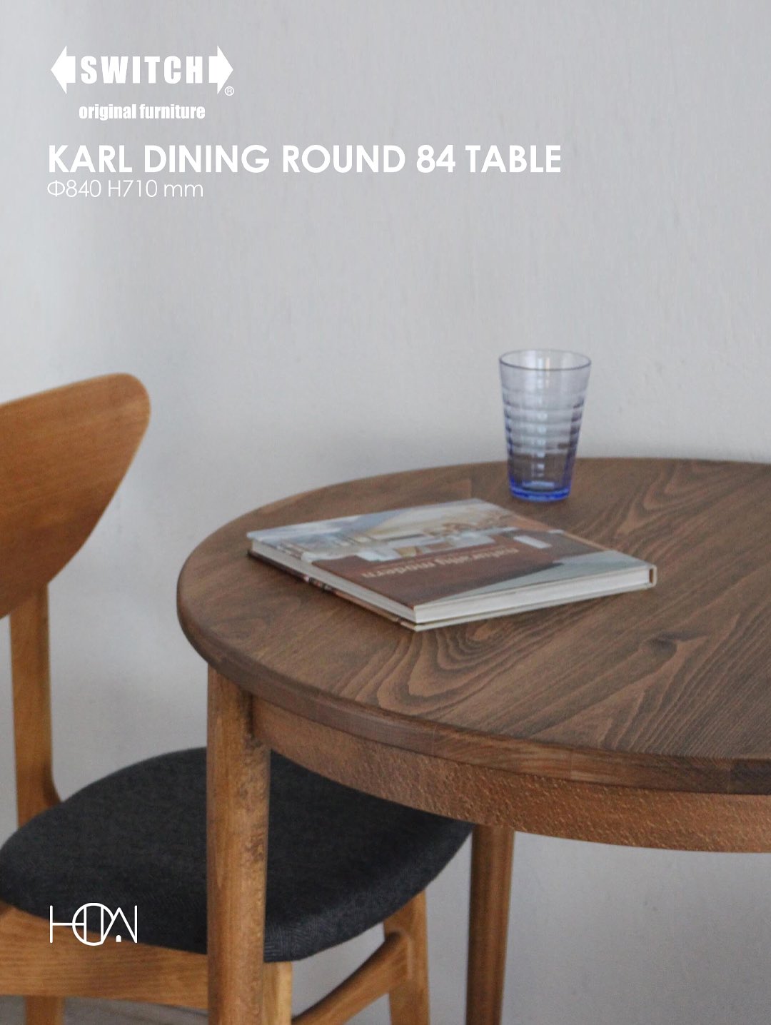 SWITCH - Karl Dining Round 84 Table] 融合精緻工藝與現代設計，自然