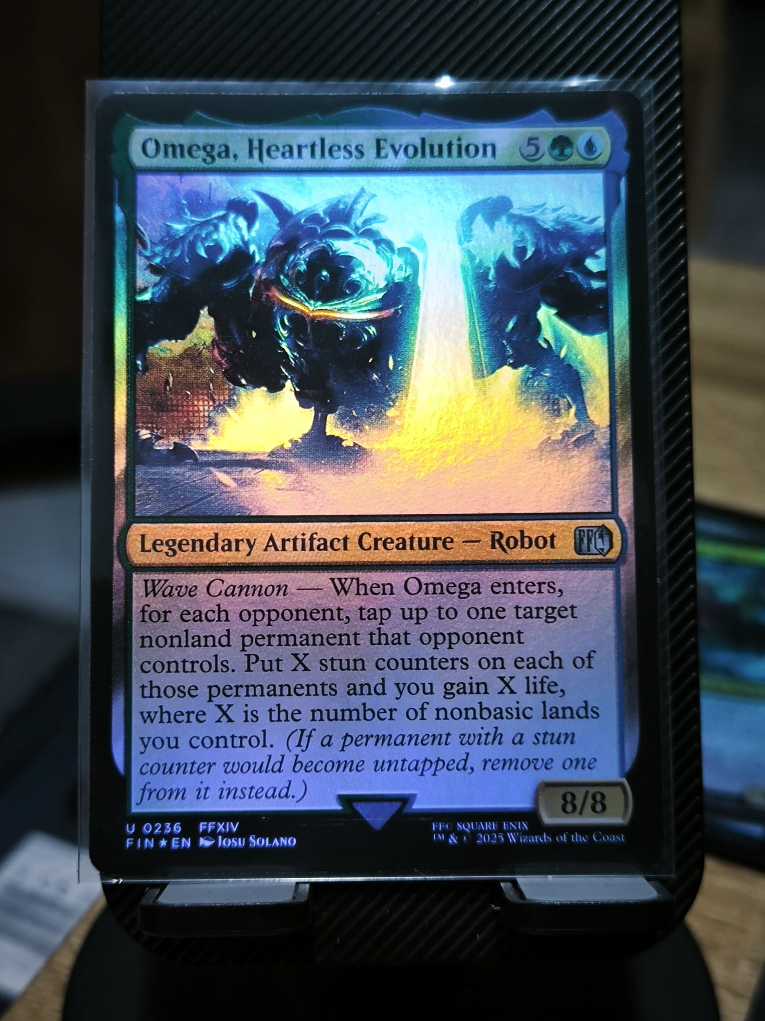 omega the heartless final fantasy mtg Omega, Evolution - 236 - C-AC Put X stun counters on each of those permanents and you gain X life AUCTION MTG Singles X FF