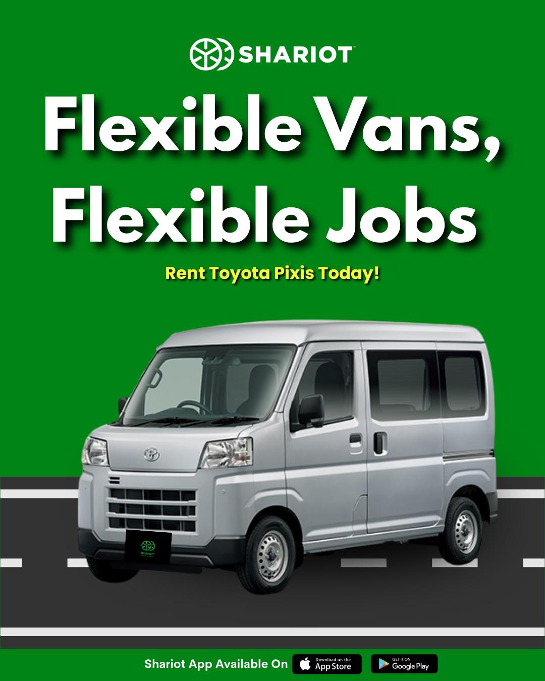 🚐💼 Flexible Vans, Flexible Jobs!... - Shariot Car Sharing | Facebook