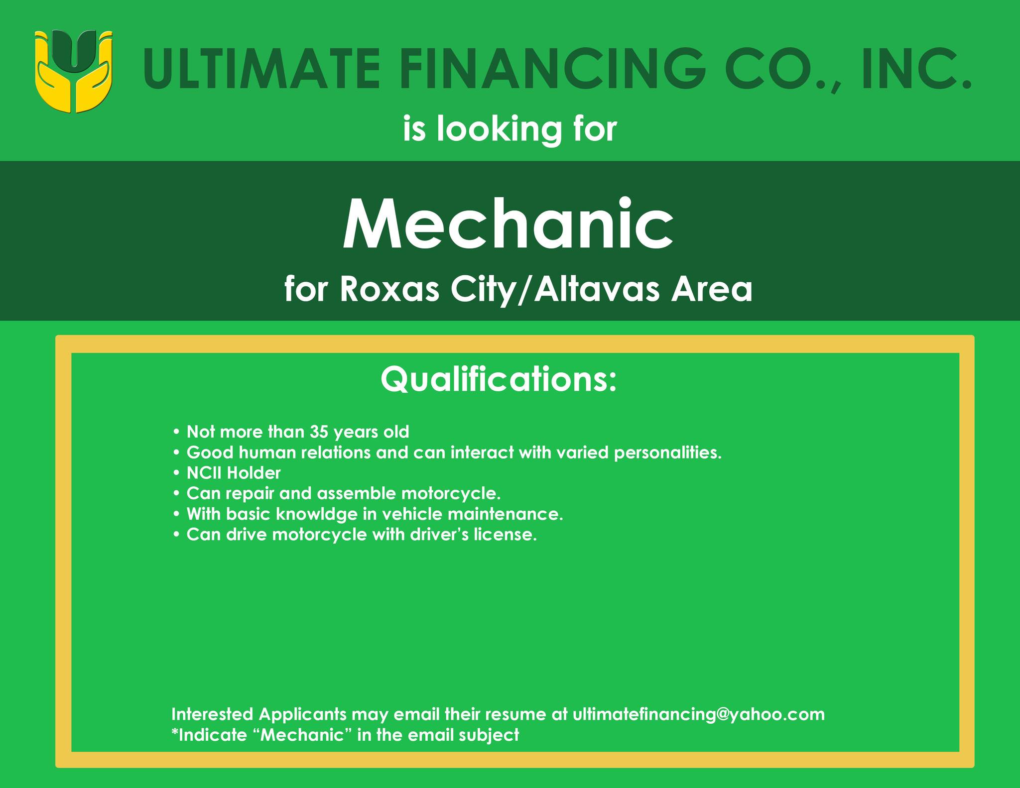 Ultimate Financing Co., Inc. | Roxas City