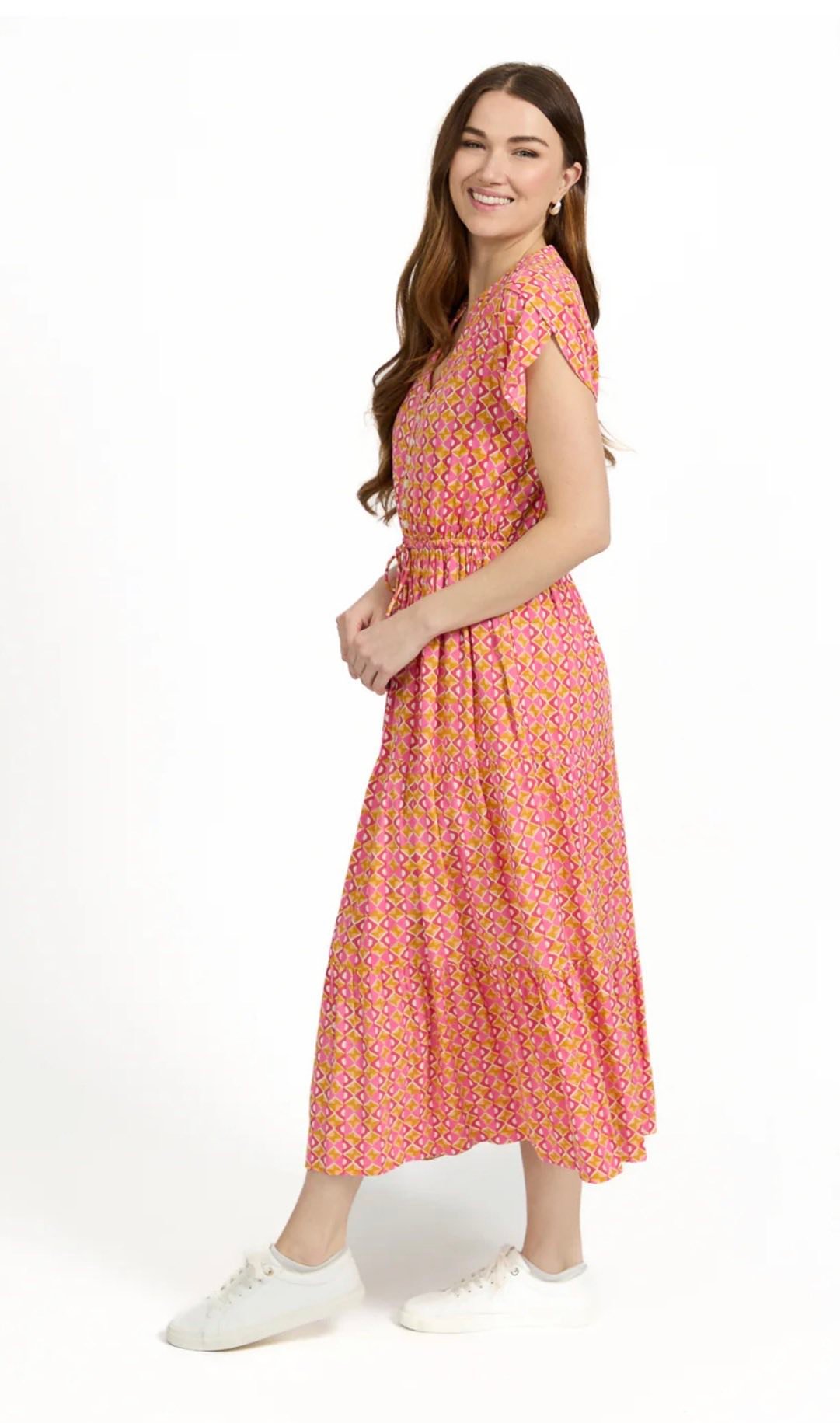 v neck dress short sleeve Reformation Floral Green Chrisley Silk Wrap – House Of Huntington Applique A-Line Pink Chiffon Age:Child-11 trendy dresses for women