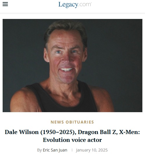 Farewell to Dale Wilson, the voice of Cell, the great “Dragon Ball