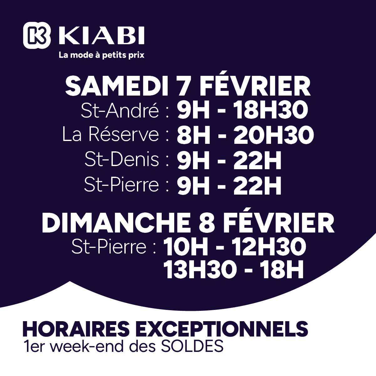 Kiabi Ouverture Exceptionnelle Dimanche