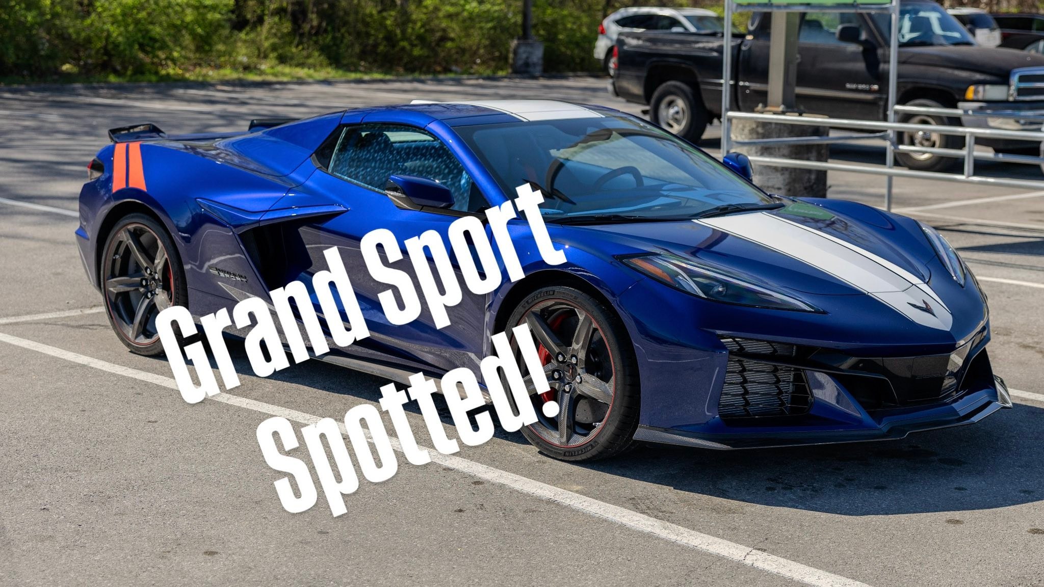 Grand Sport spotted! Admiral Blue, carbon wheels, and all the