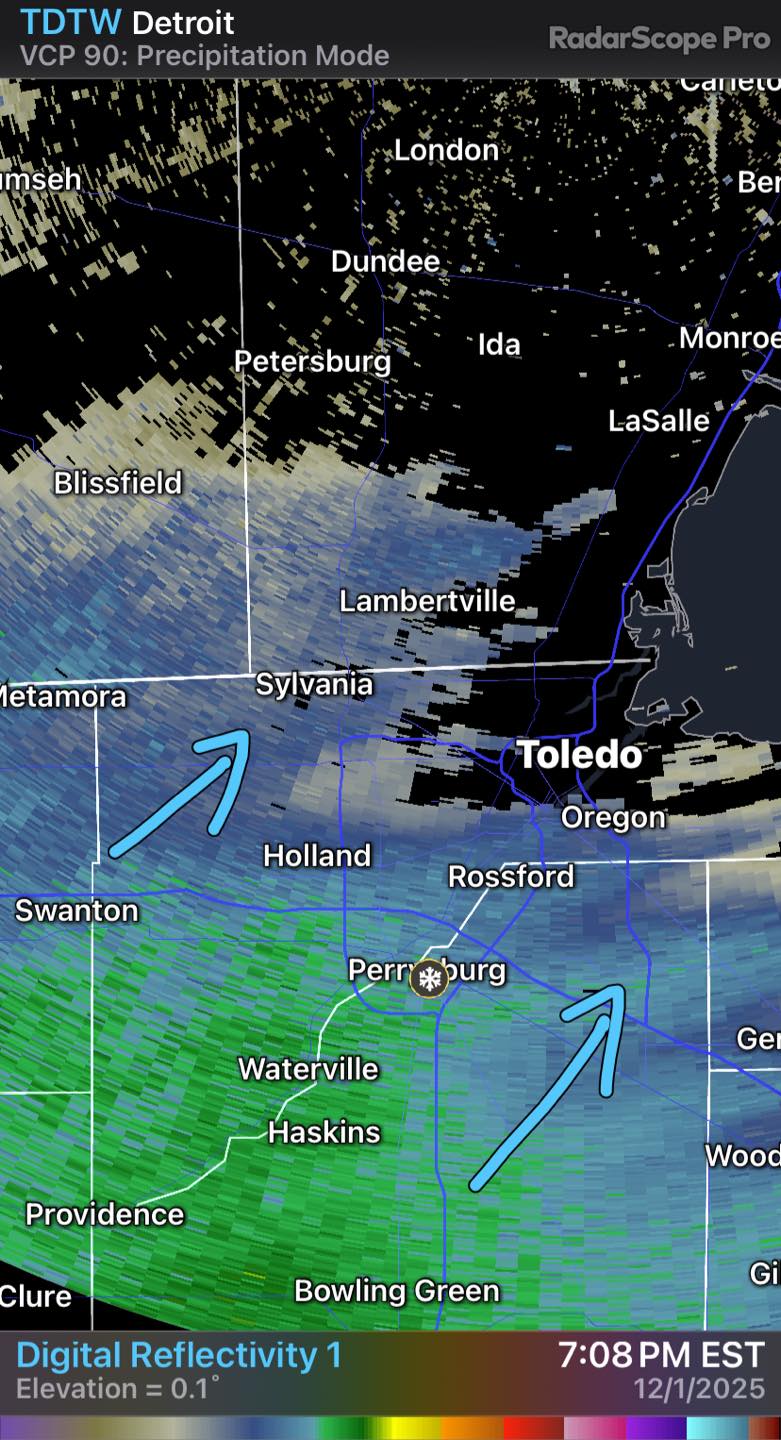 Meteorologist - 7PM: The Snow Has Arrived ️ Radar is now showing the ...