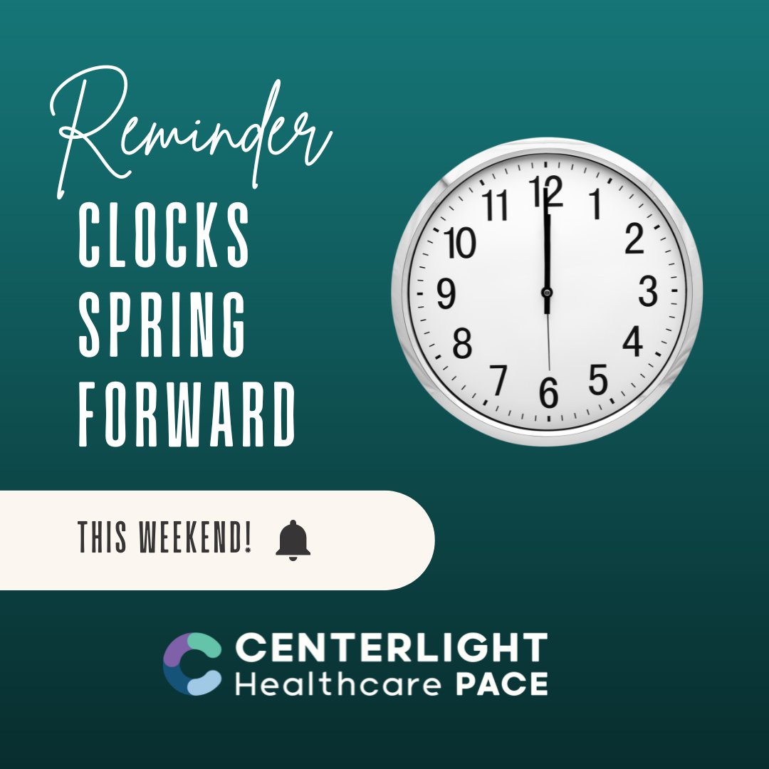 CenterLight - Don't Forget! Daylight Saving Time begins this Sunday ...