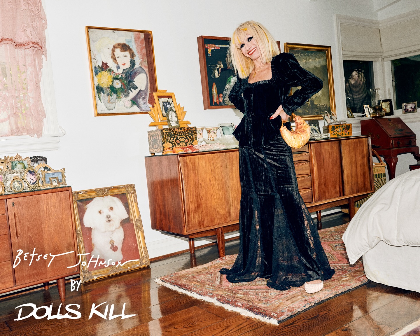 betsey johnson black velvet dress x Dolls Kill 🖤 Available NOW on dollskill.com 🥀 “Dolls Kill took my beloved slip and a little corseted jacket I practically lived in—and brought them back with satin gown Beach Bachelorette Party Outfits Size:Pre-order 9-10